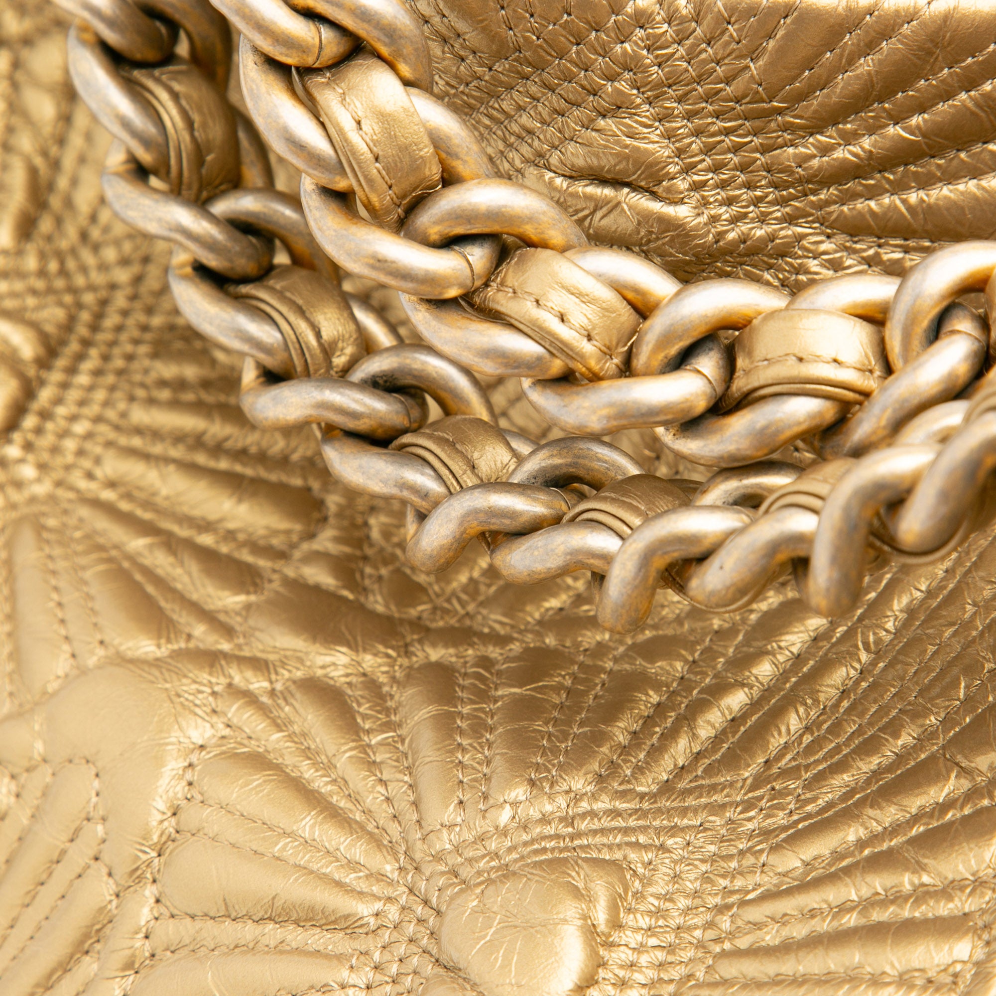 Quilted Calfskin Ca D'Oro Tote