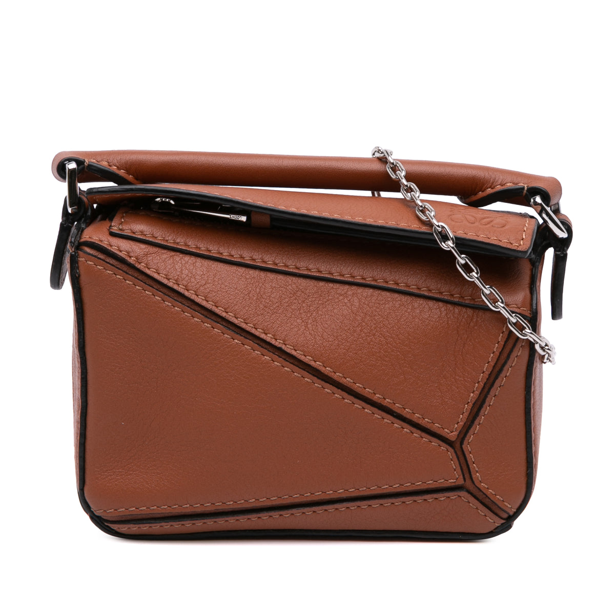 Nano Calfskin Puzzle Satchel