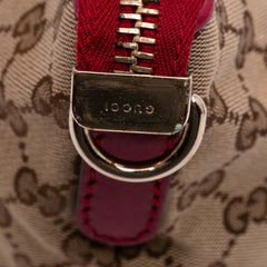 GG Canvas Heart Bit Satchel