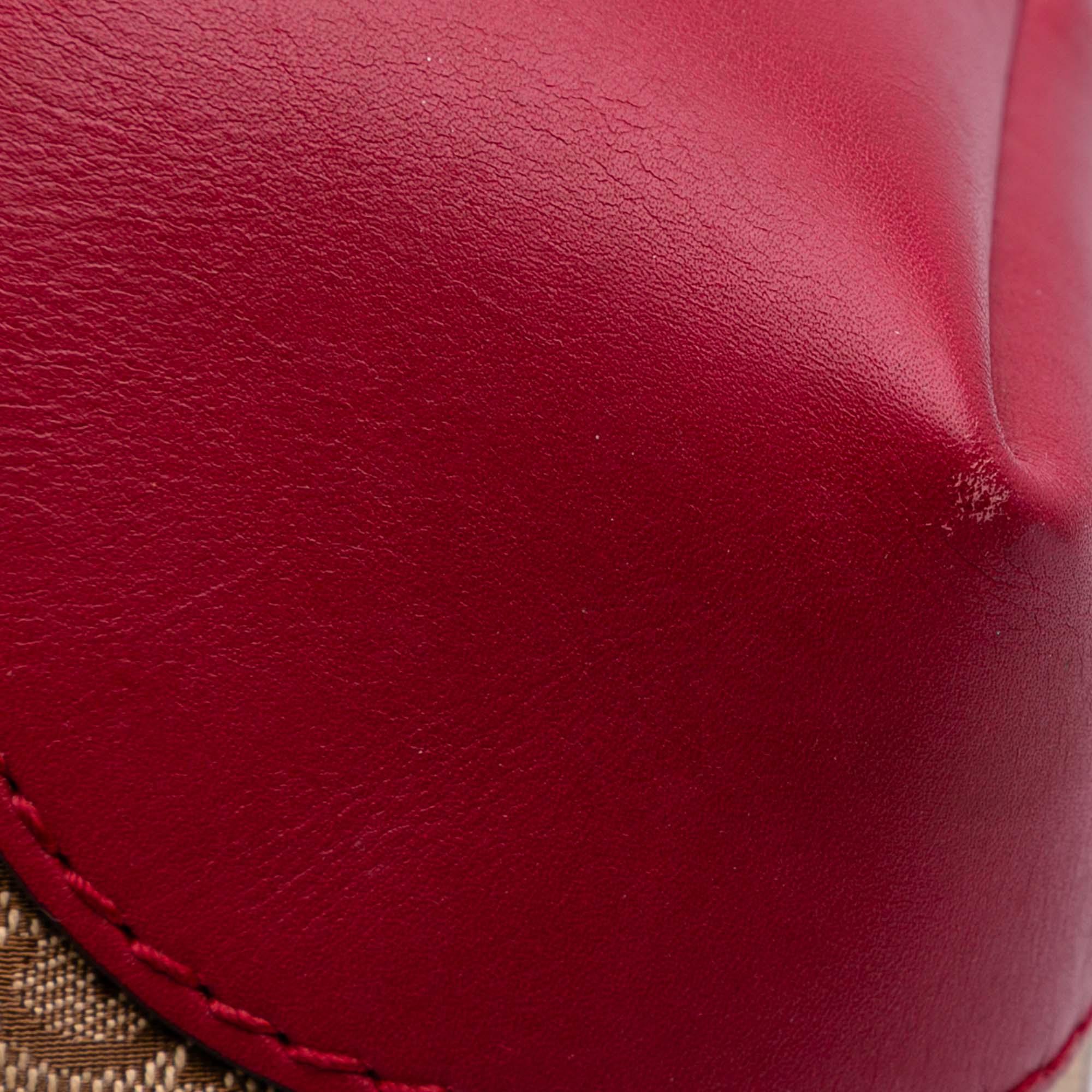 GG Canvas Heart Bit Satchel
