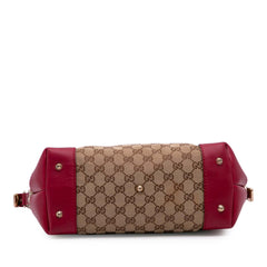 GG Canvas Heart Bit Satchel