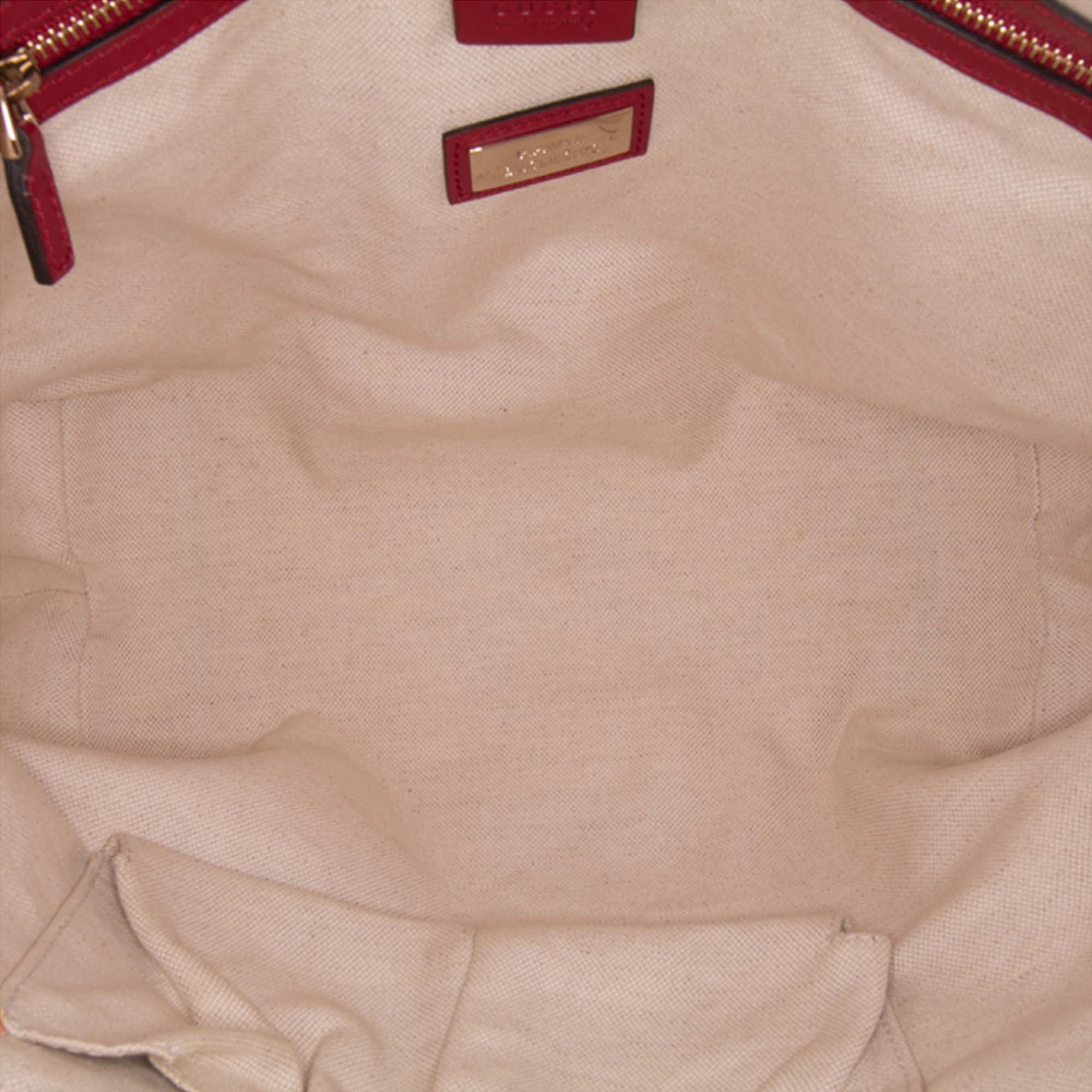 GG Canvas Heart Bit Satchel