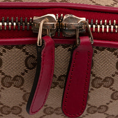 GG Canvas Heart Bit Satchel