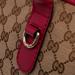 GG Canvas Heart Bit Satchel