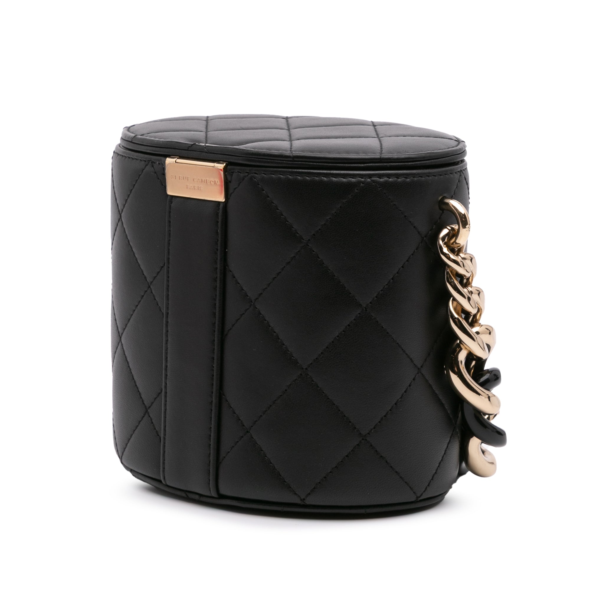 Mini Lambskin Elegant Chain Vanity Case