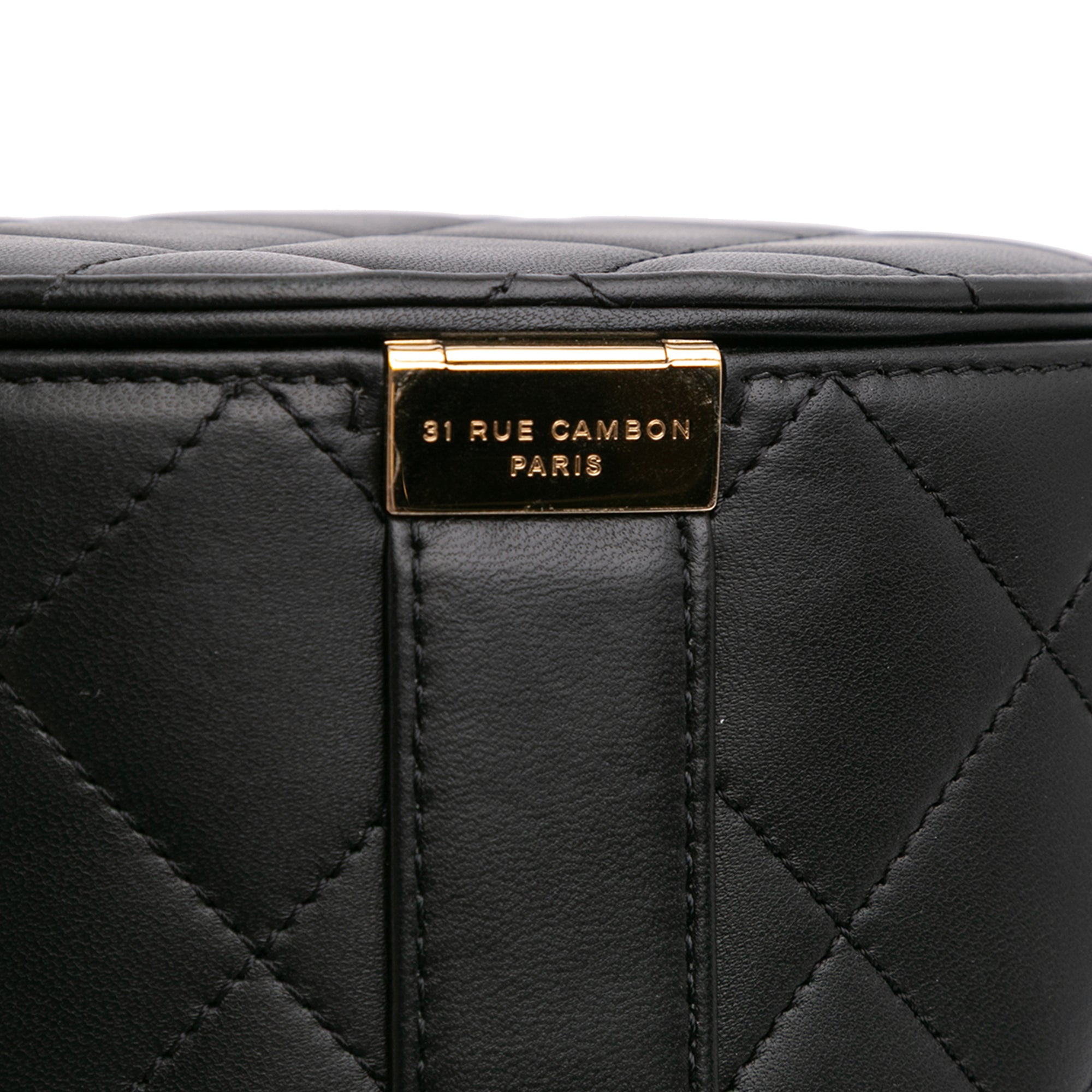 Mini Lambskin Elegant Chain Vanity Case