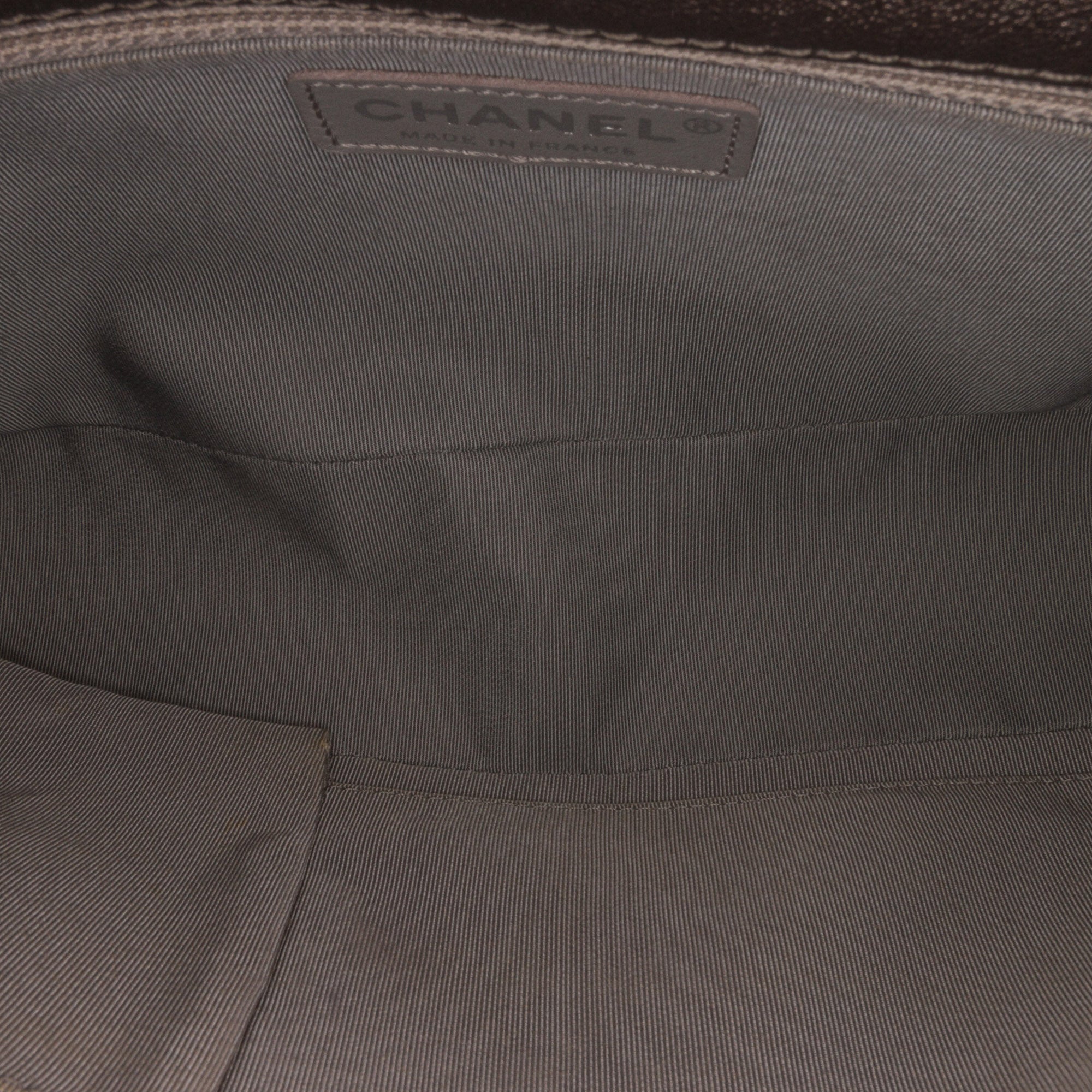 Medium Quilted Perforated Metallic Lambskin Boy Flap