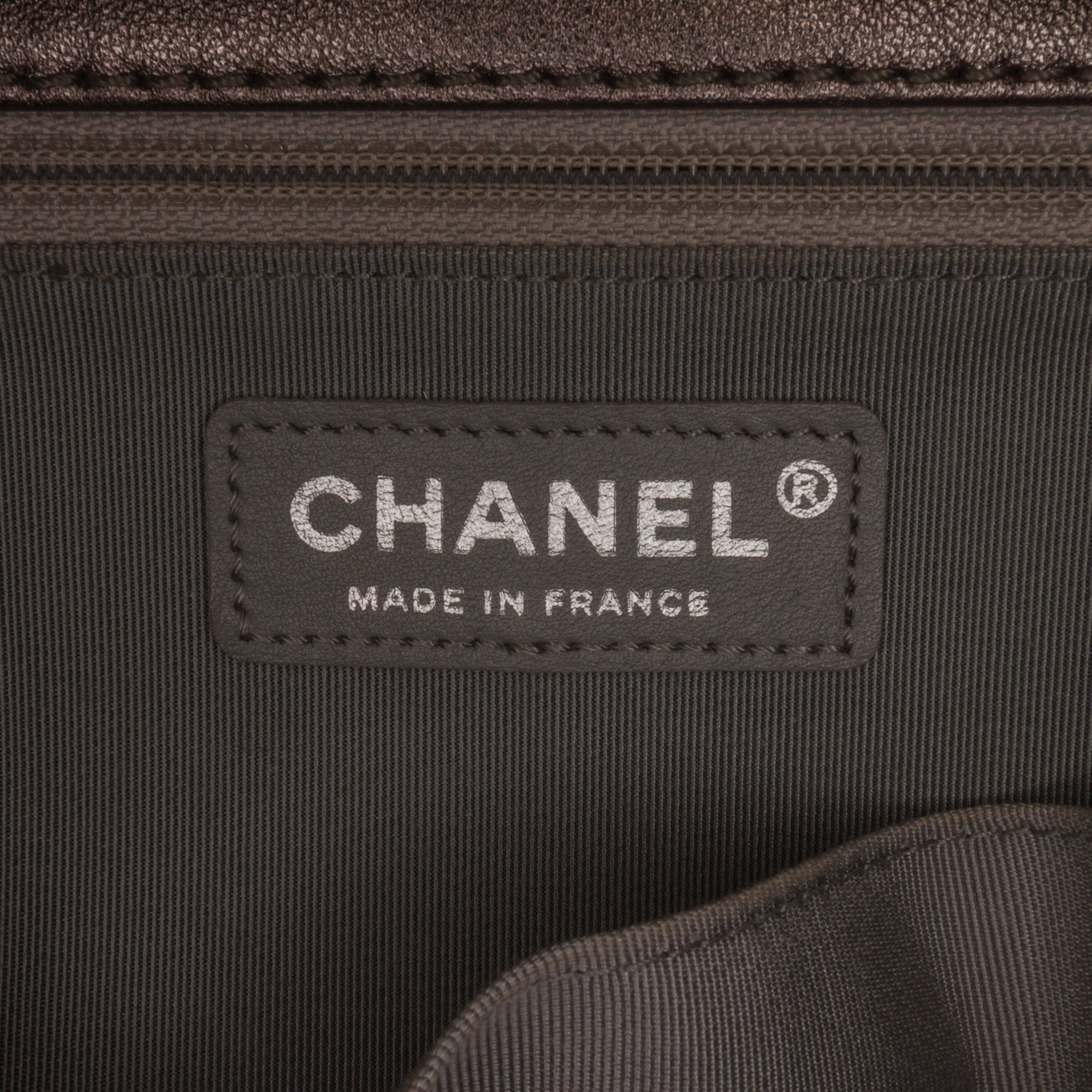 Medium Quilted Perforated Metallic Lambskin Boy Flap
