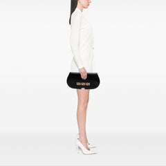 Leather Greca Goddess Clutch