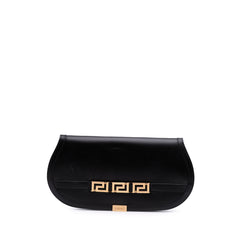 Leather Greca Goddess Clutch