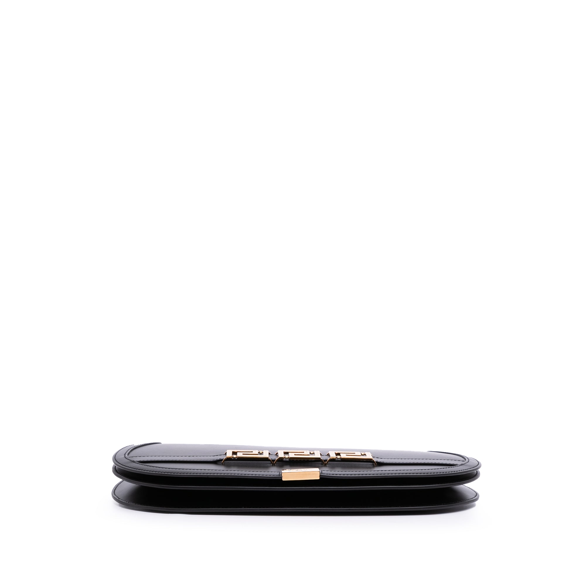 Leather Greca Goddess Clutch