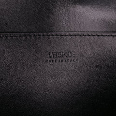 Leather Greca Goddess Clutch