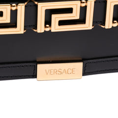 Leather Greca Goddess Clutch
