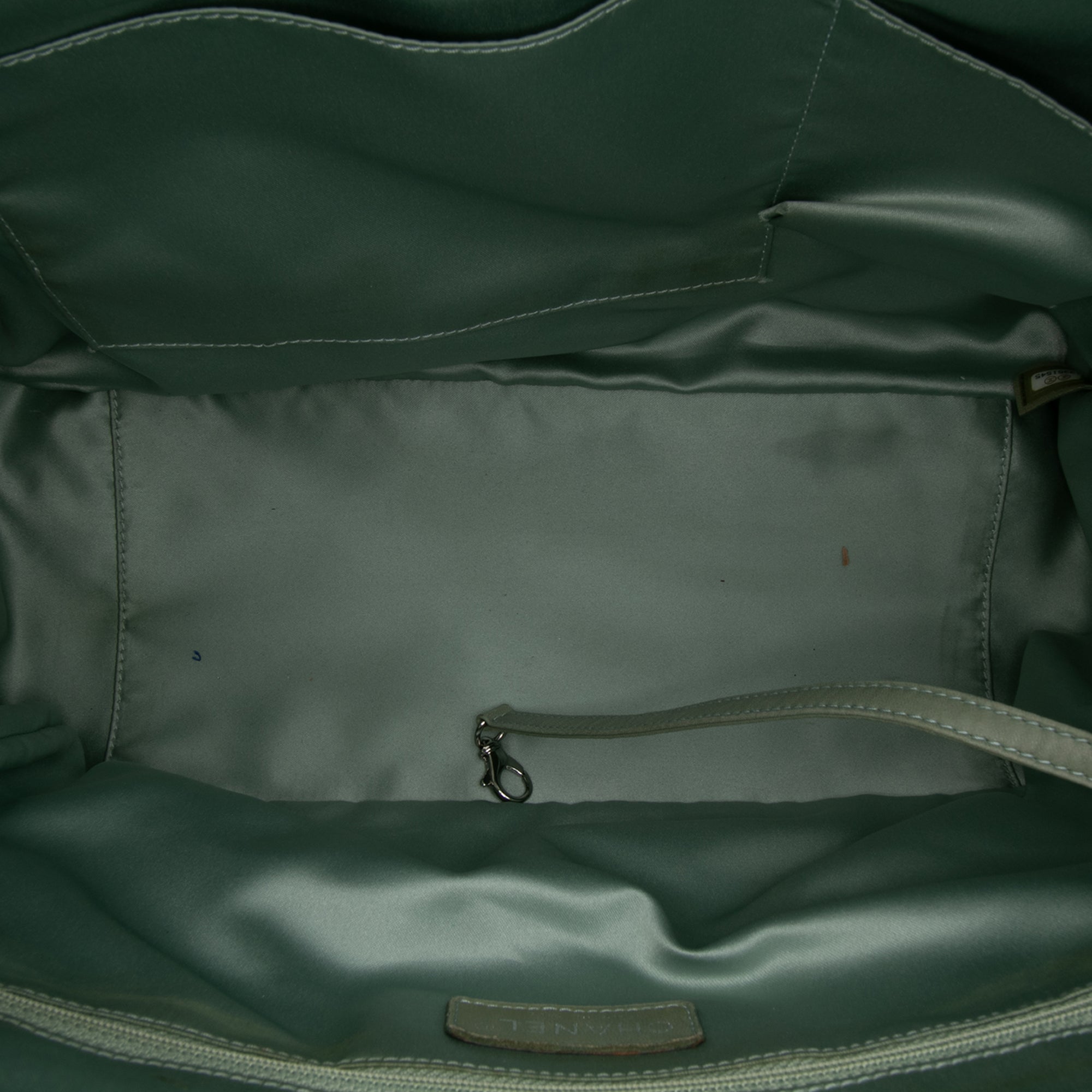 Large Bicolor Quilted Canvas Paris Biarritz Tote