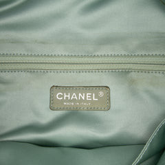 Large Bicolor Quilted Canvas Paris Biarritz Tote