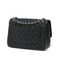 Jumbo Classic Caviar Double Flap