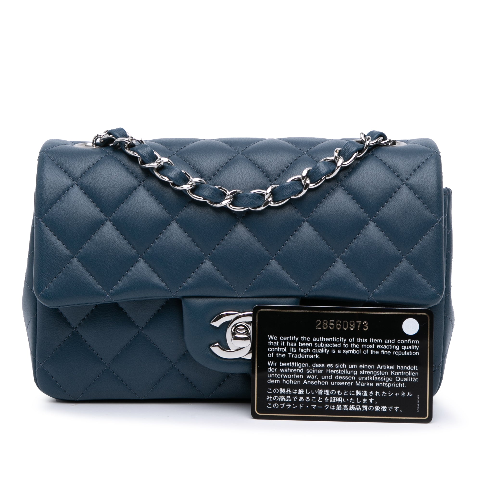 Mini Rectangular Classic Lambskin Single Flap