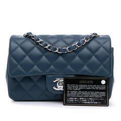 Mini Rectangular Classic Lambskin Single Flap