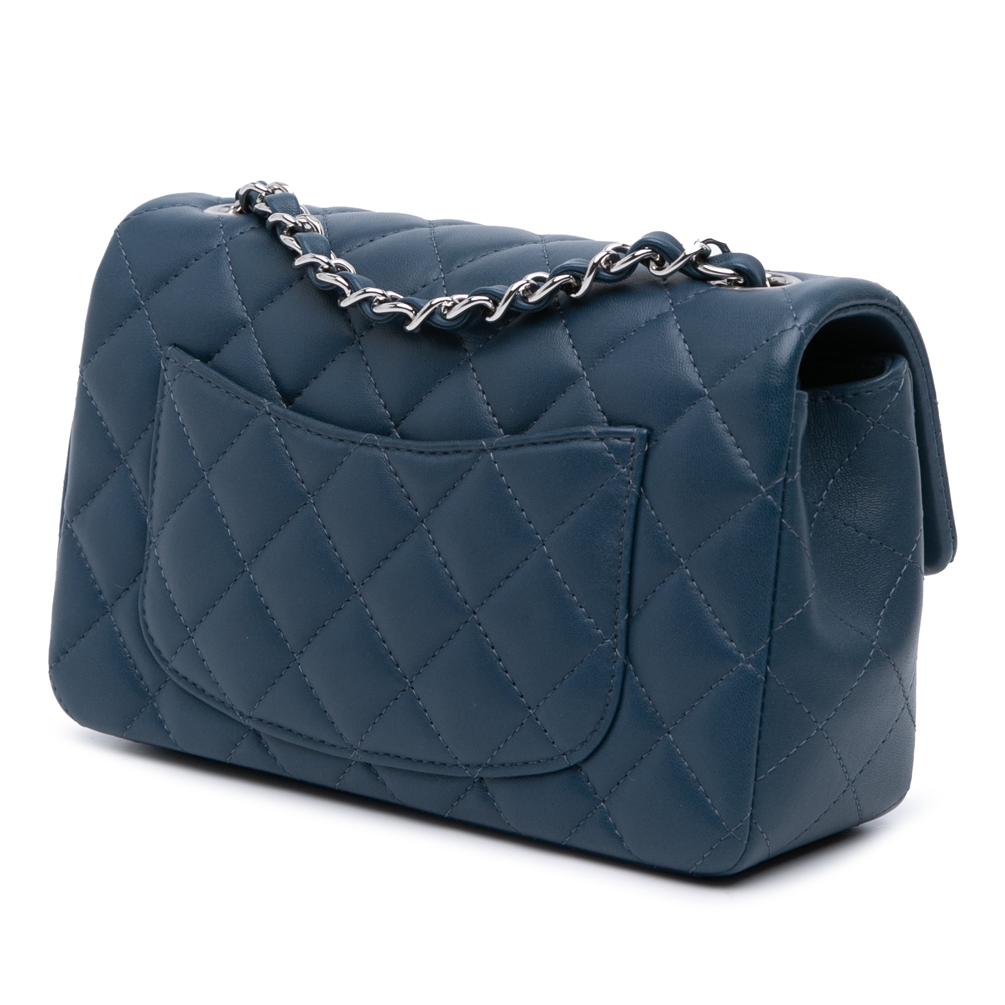 Mini Rectangular Classic Lambskin Single Flap