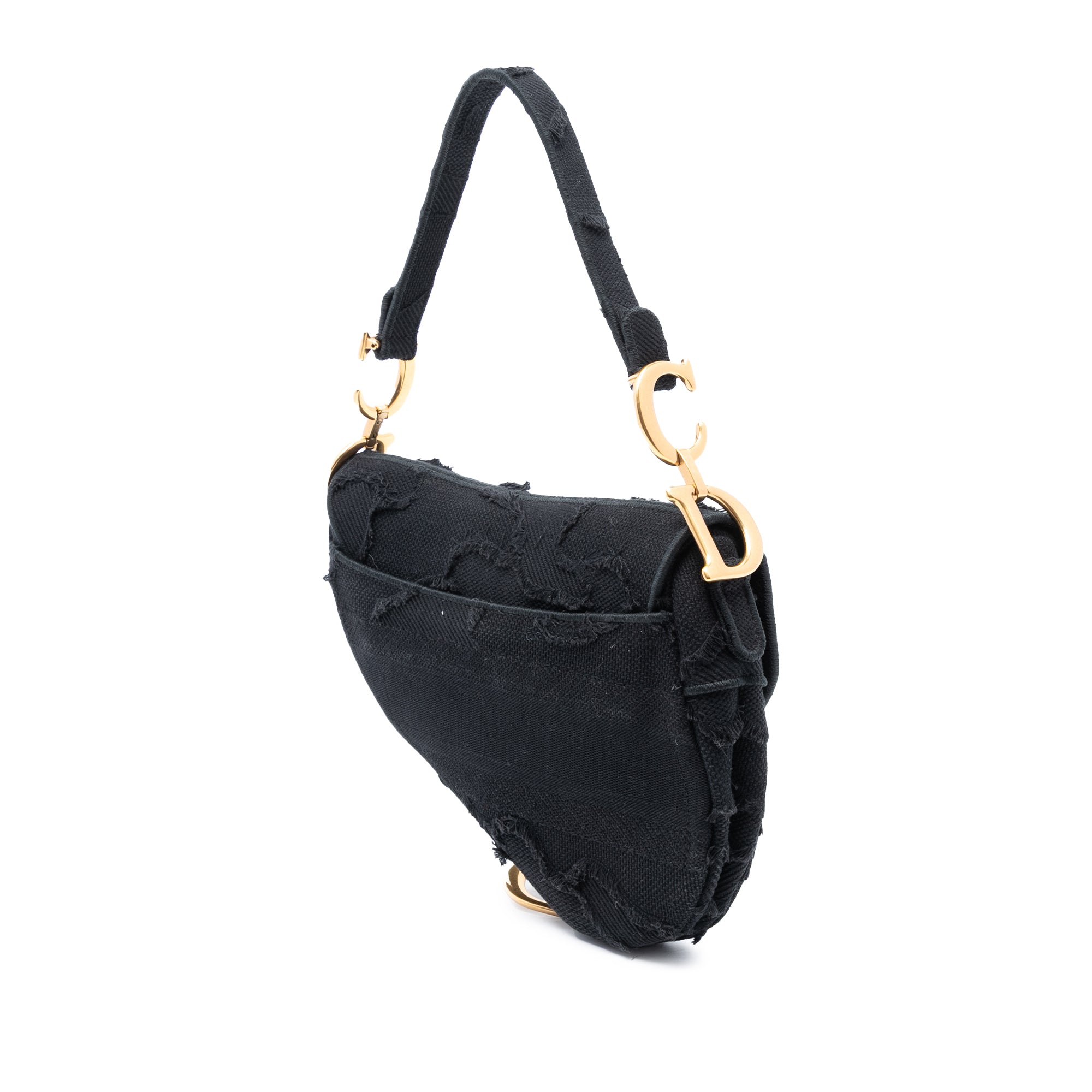 Canvas Embroidered Camouflage Saddle Bag