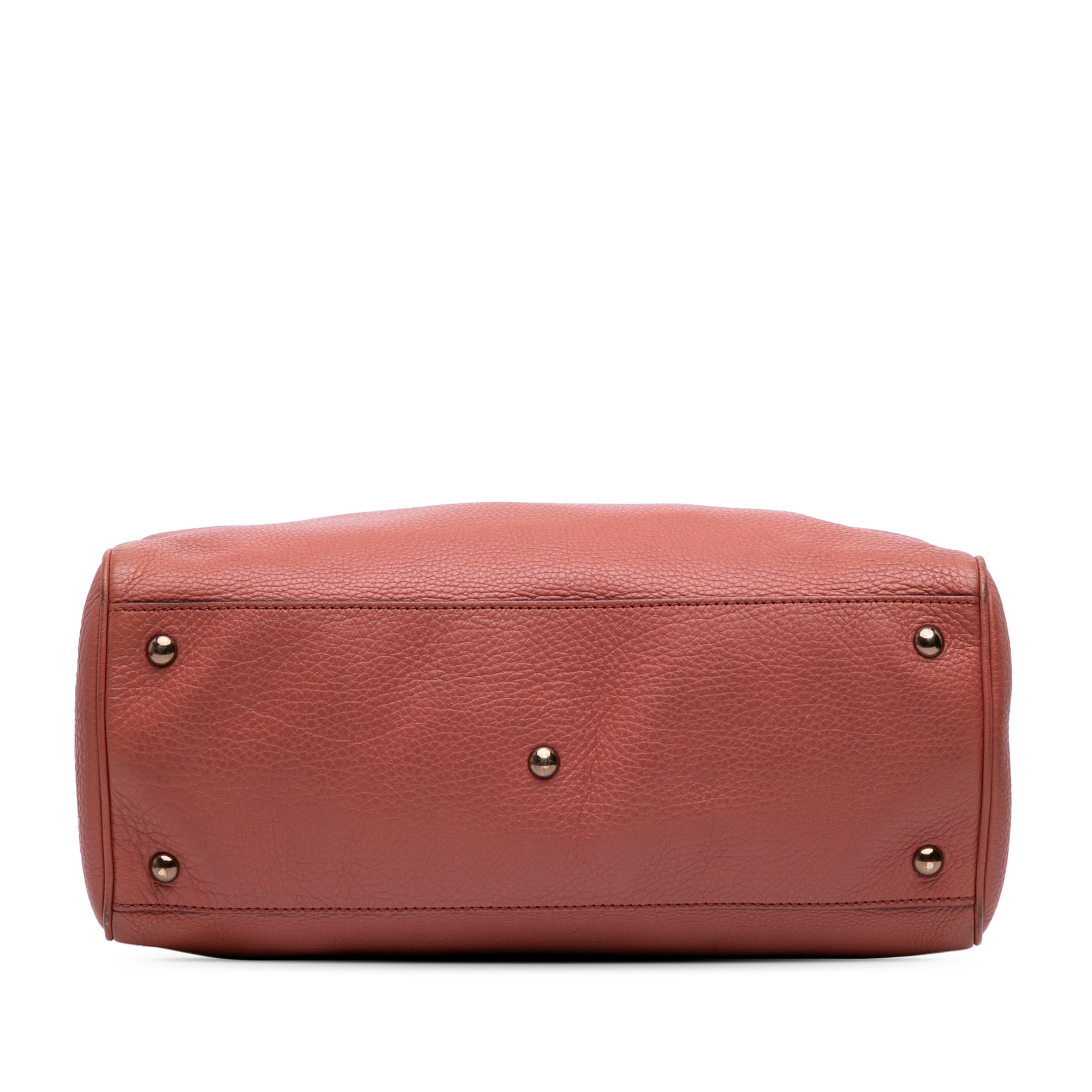 Medium Calfskin Bamboo Shopper Satchel