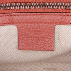 Medium Calfskin Bamboo Shopper Satchel