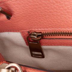 Medium Calfskin Bamboo Shopper Satchel