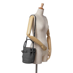 Nano Leather Big Bucket Bag