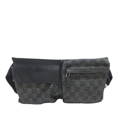 GG Denim Double Pocket Belt Bag_0