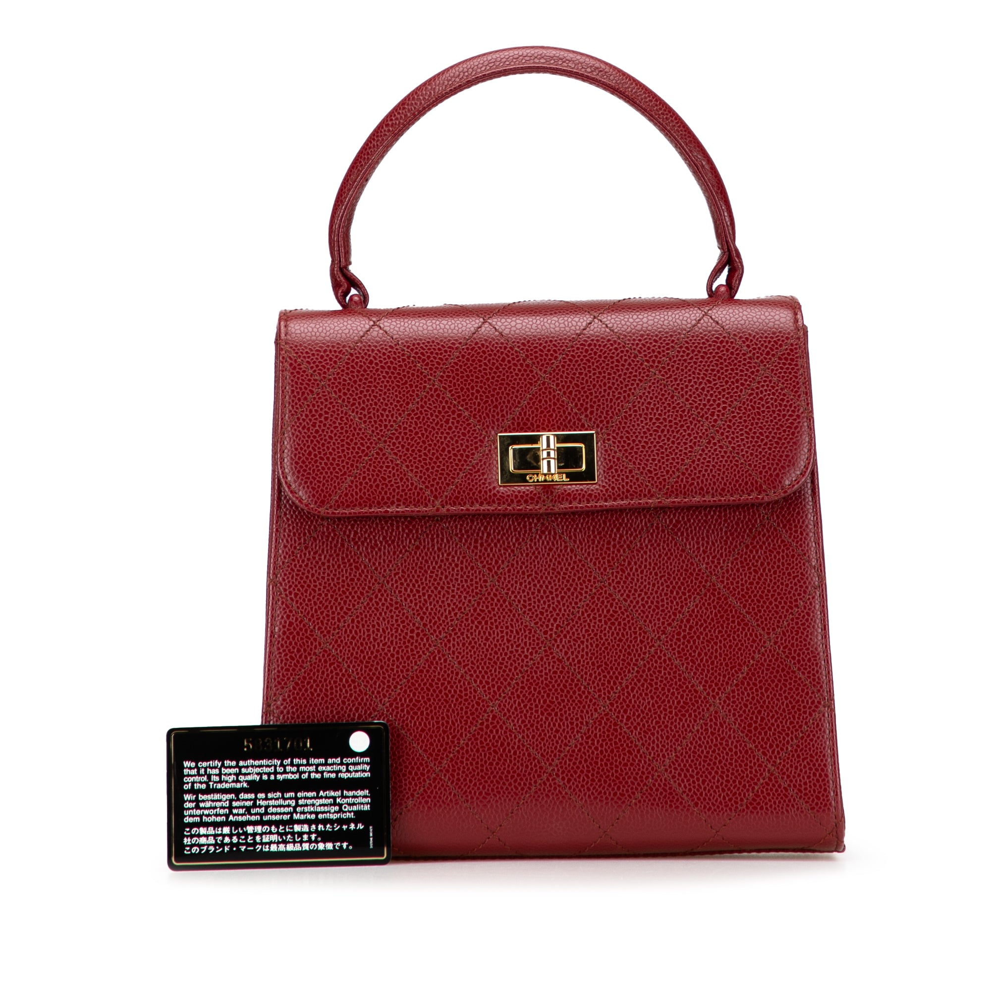 Reissue 2.55 Quilted Caviar Top Handle Flap