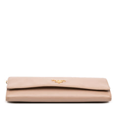 Saffiano Metal Oro Chain Wallet