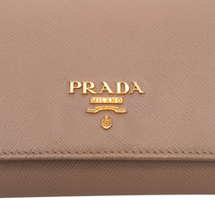Saffiano Metal Oro Chain Wallet