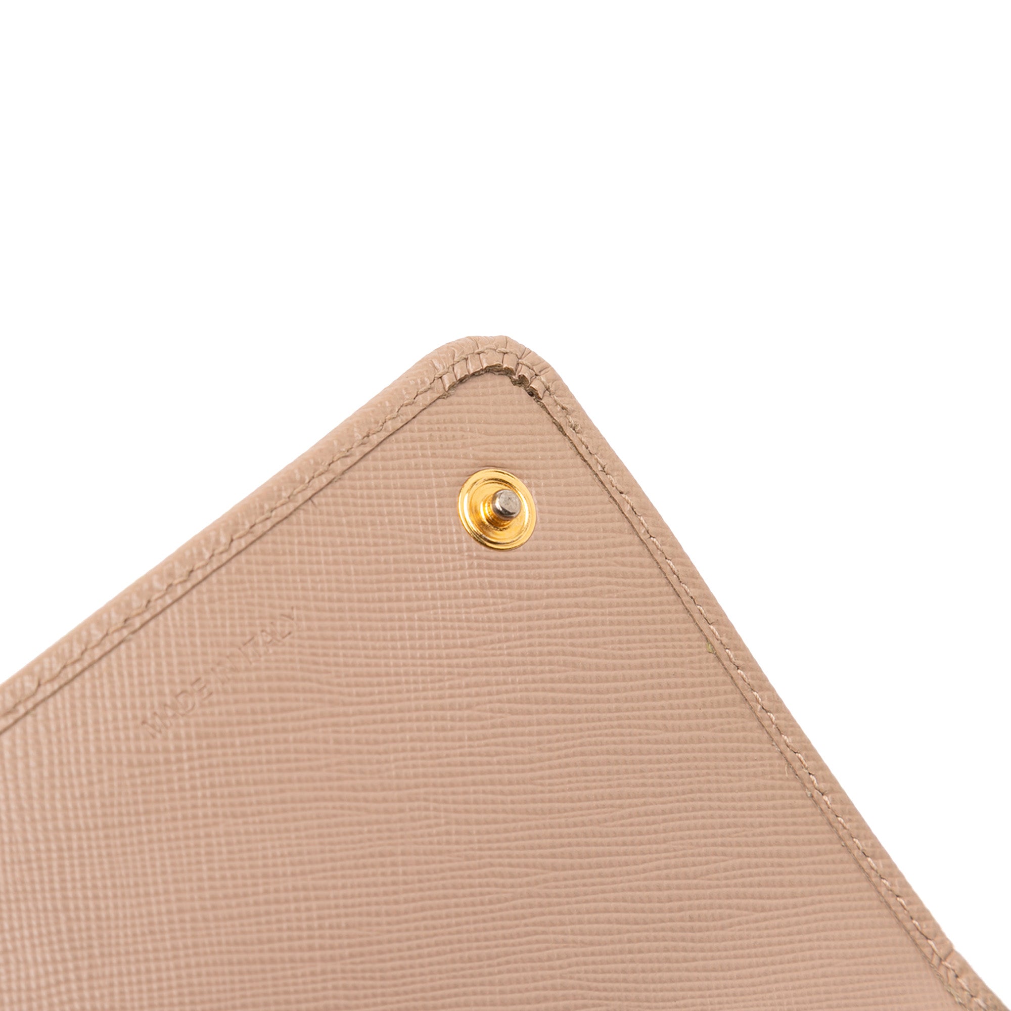 Saffiano Metal Oro Chain Wallet