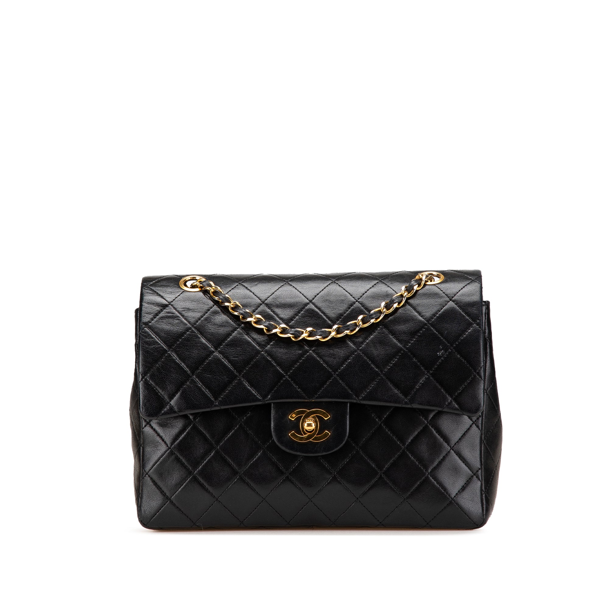 Medium Tall Classic Lambskin Double Flap