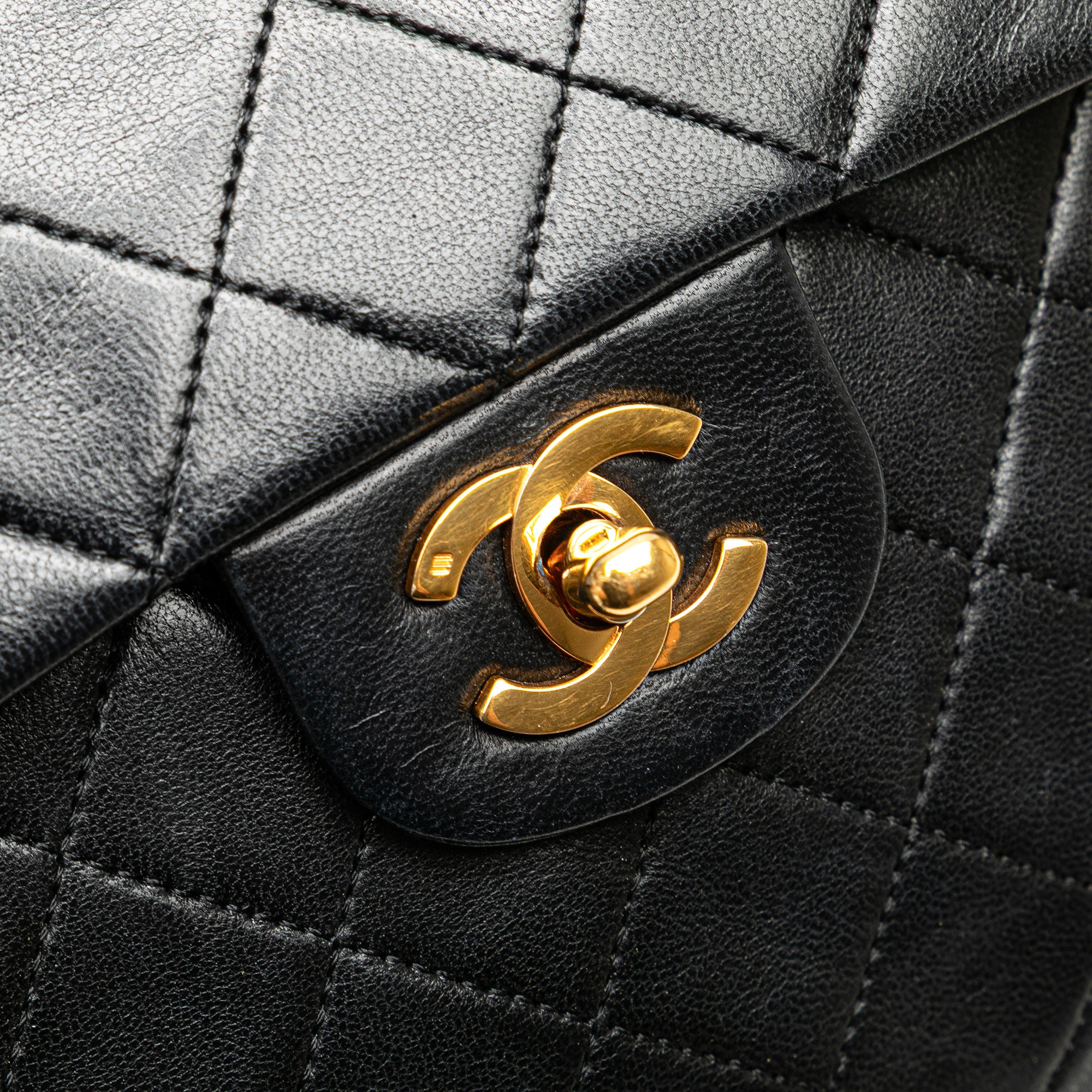 Medium Tall Classic Lambskin Double Flap