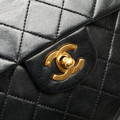 Medium Tall Classic Lambskin Double Flap