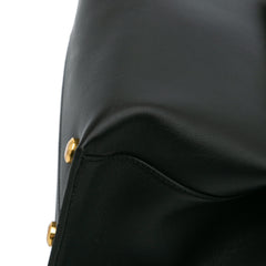 Leather Gancini Trifolio Satchel