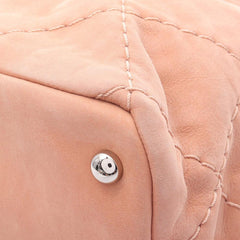 Large CC Quilted Suede Sea Hit Tote