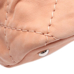 Large CC Quilted Suede Sea Hit Tote