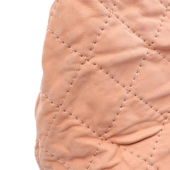 Large CC Quilted Suede Sea Hit Tote