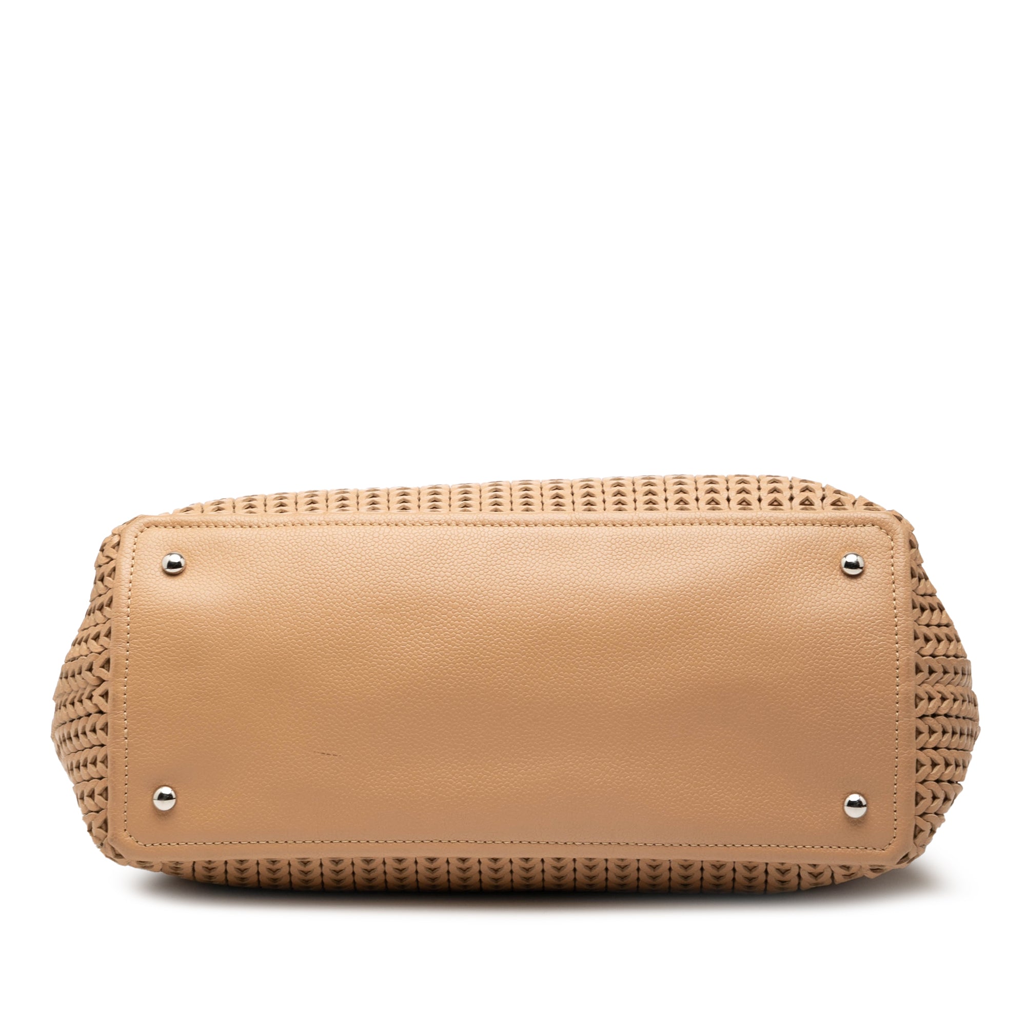 Woven Caviar CC Charm Tote