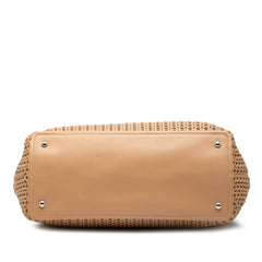 Woven Caviar CC Charm Tote