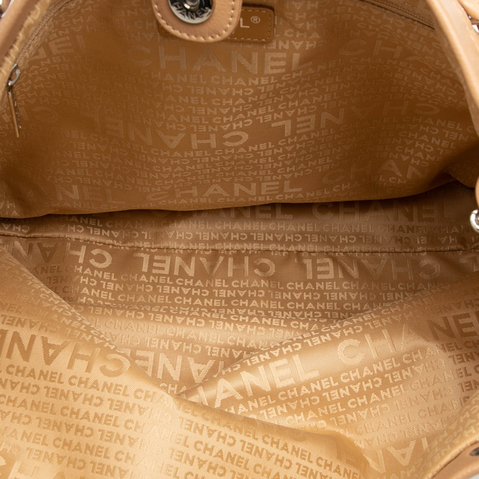 Woven Caviar CC Charm Tote