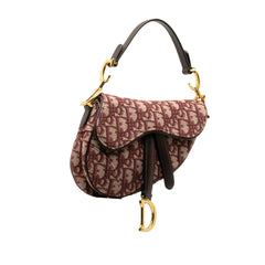 Mini Oblique Canvas Saddle Bag