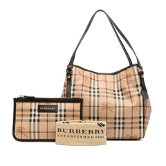 Small Haymarket Check Coated Canvas Canterbury Tote