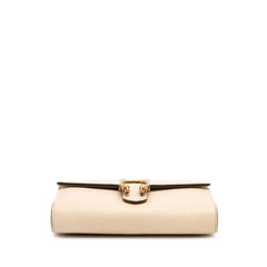 Mini Pebbled Calfskin Garden Dionysus Wallet on Chain