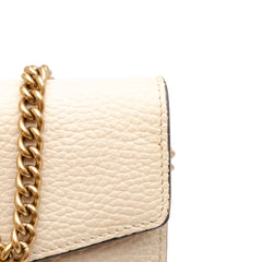 Mini Pebbled Calfskin Garden Dionysus Wallet on Chain