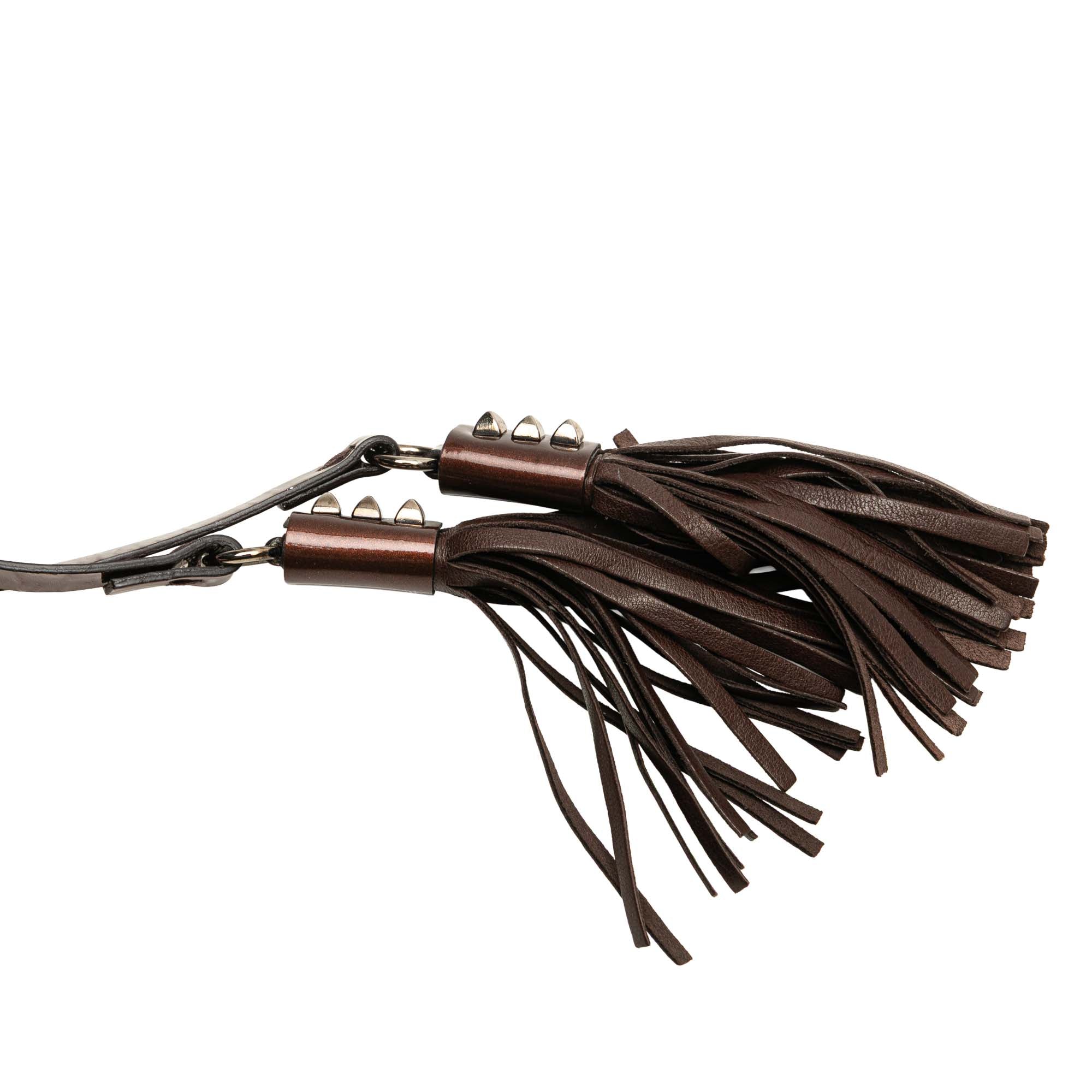 Patent Tassel Shoulder Bag