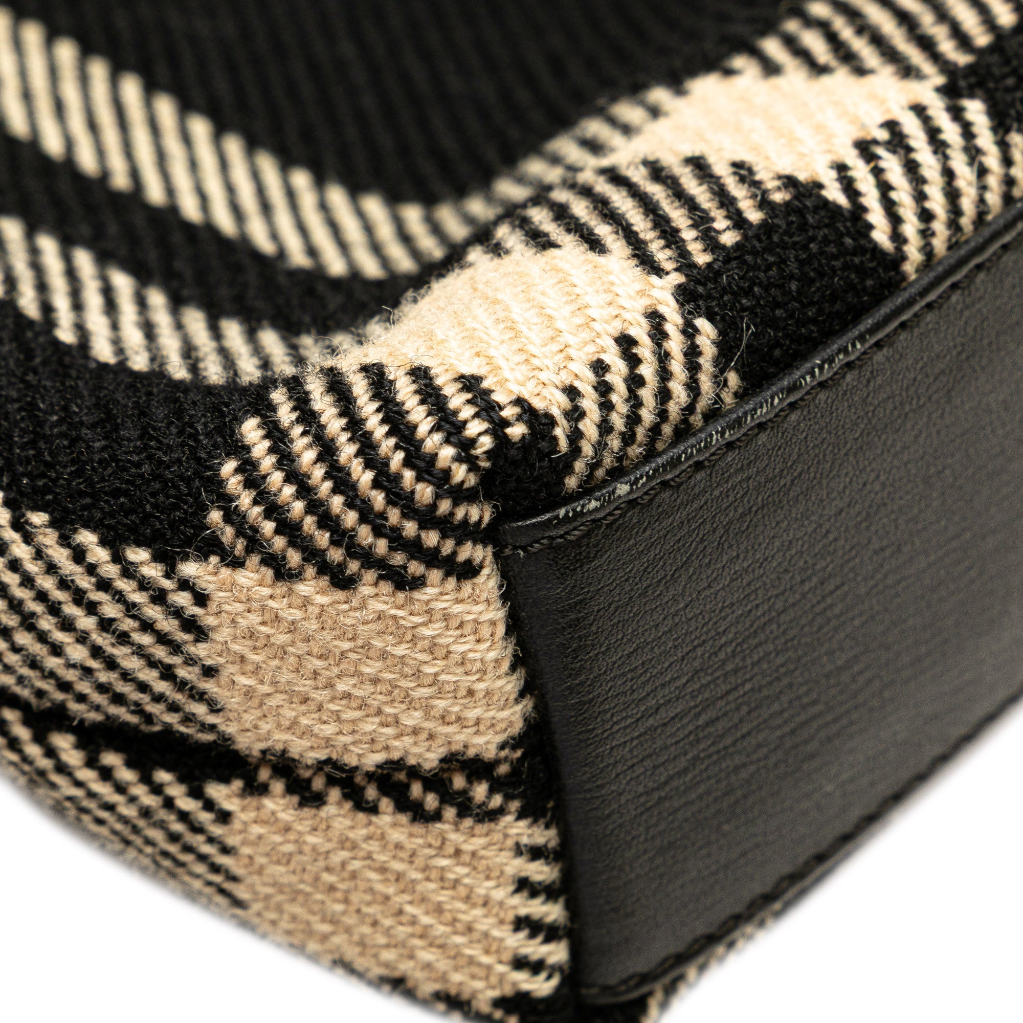 Exploded Check Wool Tote