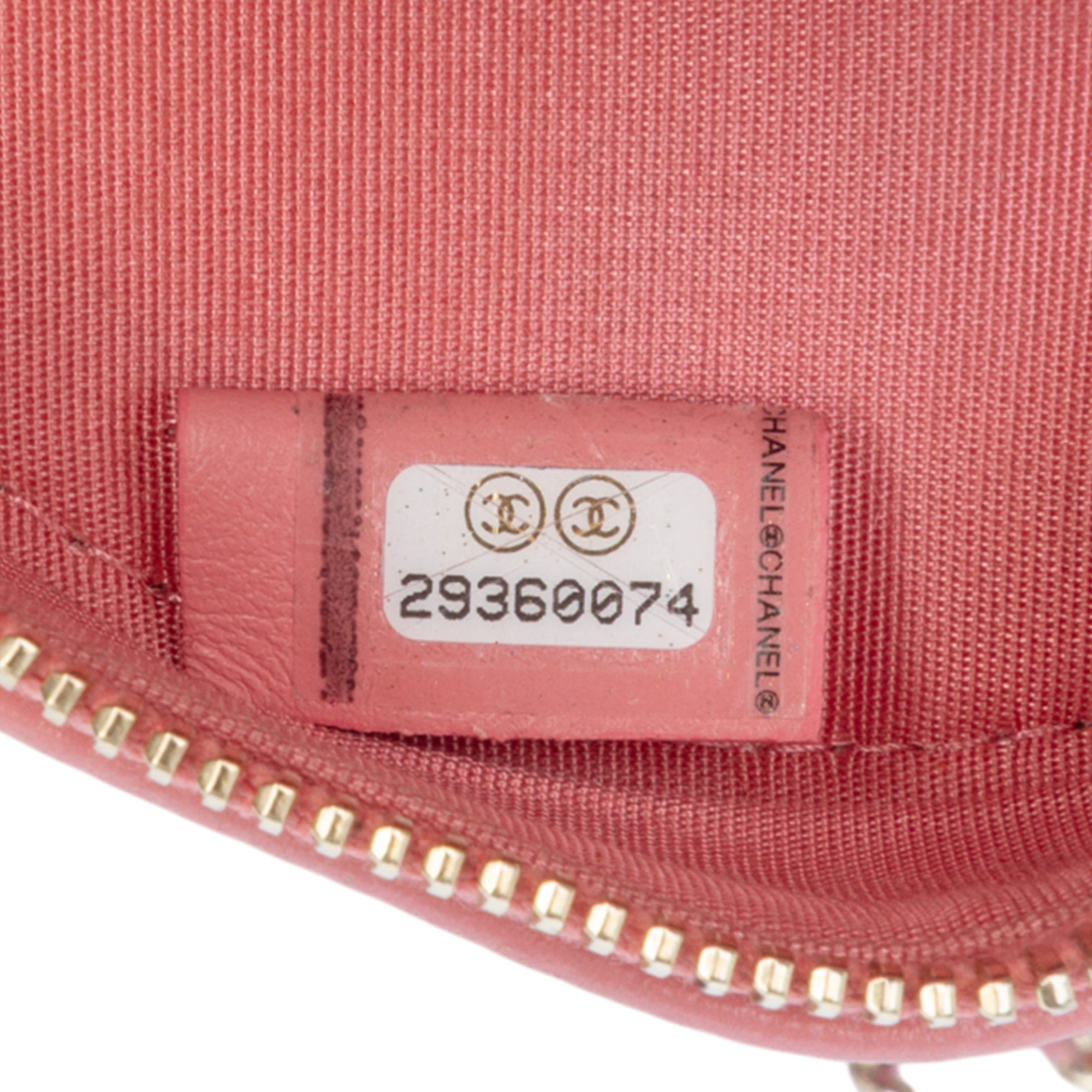 CC Embossed Caviar Camellia Round Clutch With Chain